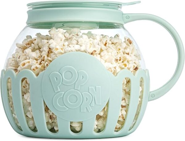 Ecolution Patented Micro-Pop Microwave Popcorn Popper with Temperature Safe Glass,