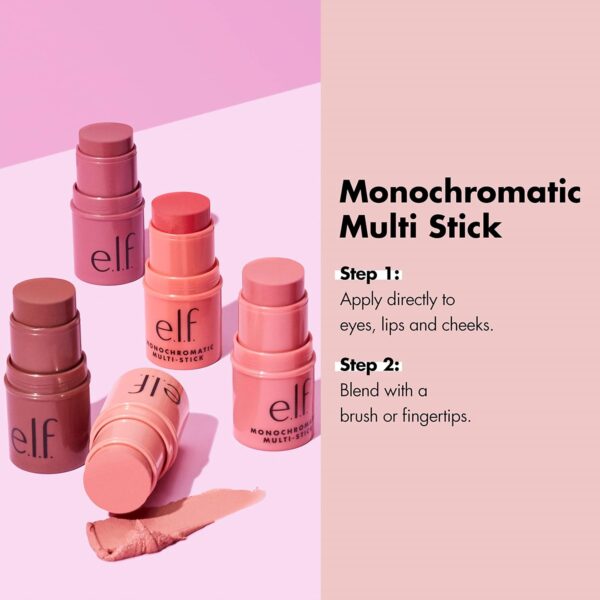 e.l.f. Monochromatic Multi Stick, Creamy, Lightweight, Versatile, Luxurious, Adds Shimmer - Image 2