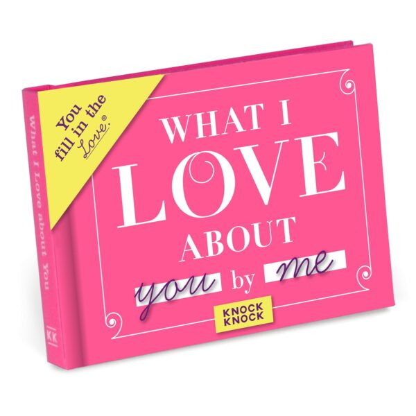 Knock Knock What I Love about You Book Fill in the Love Fill-in-the-Blank Gift Journal, 4.5 x 3.25-Inches