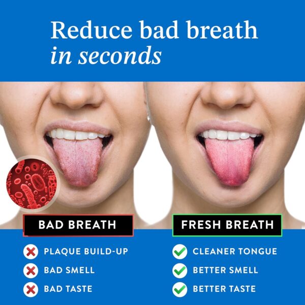 Tongue Scraper For Adults (2 Pack), Reduce Bad Breath, Metal Tongue Scraper, Tongue Cleaner, Tongue Scraper, Stainless Steel Tongue Scraper, Tongue Cleaner for Adults, Tongue Scrubber - Image 3